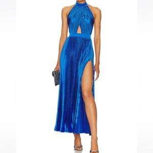 L'IDEE MIDI Dress in Royal Blue. Size SMALL.